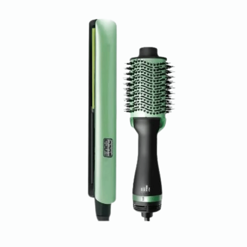 Kit Cepillo Secador Y plancha Aguacate